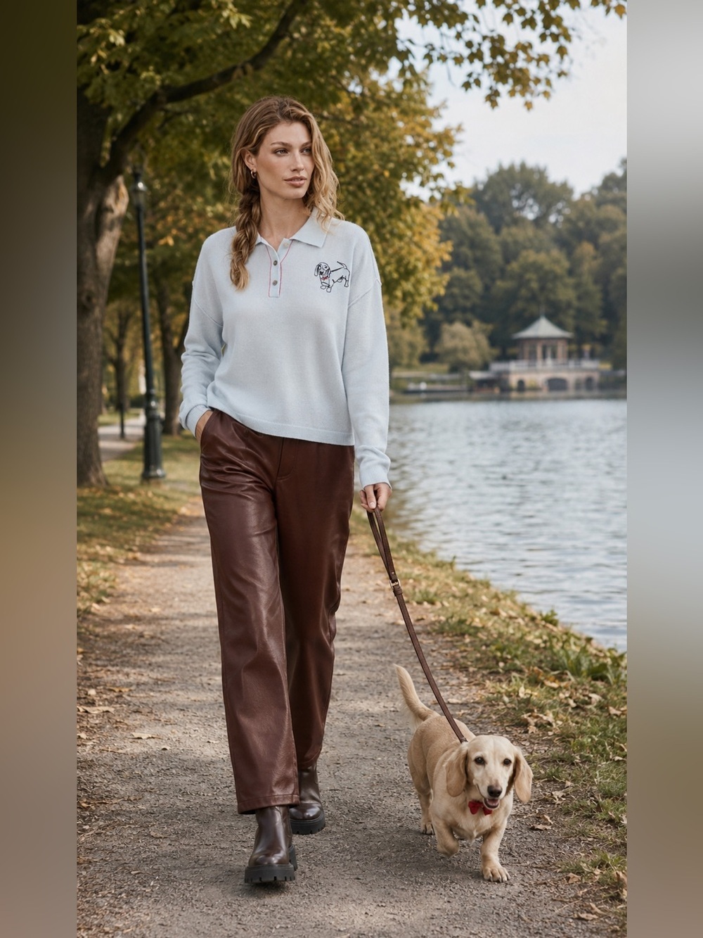 Anthropologie NWT Pilcro Jensen 100% Cashmere Crop Polo Sweater size M.